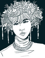 yoongi flowers